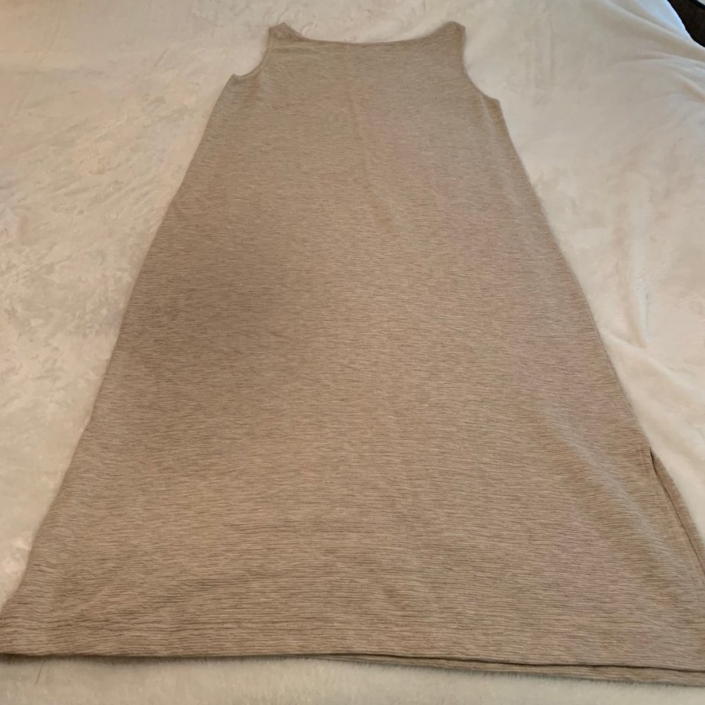 Spiegel Beige Taupe Sleeveless Midi Dress